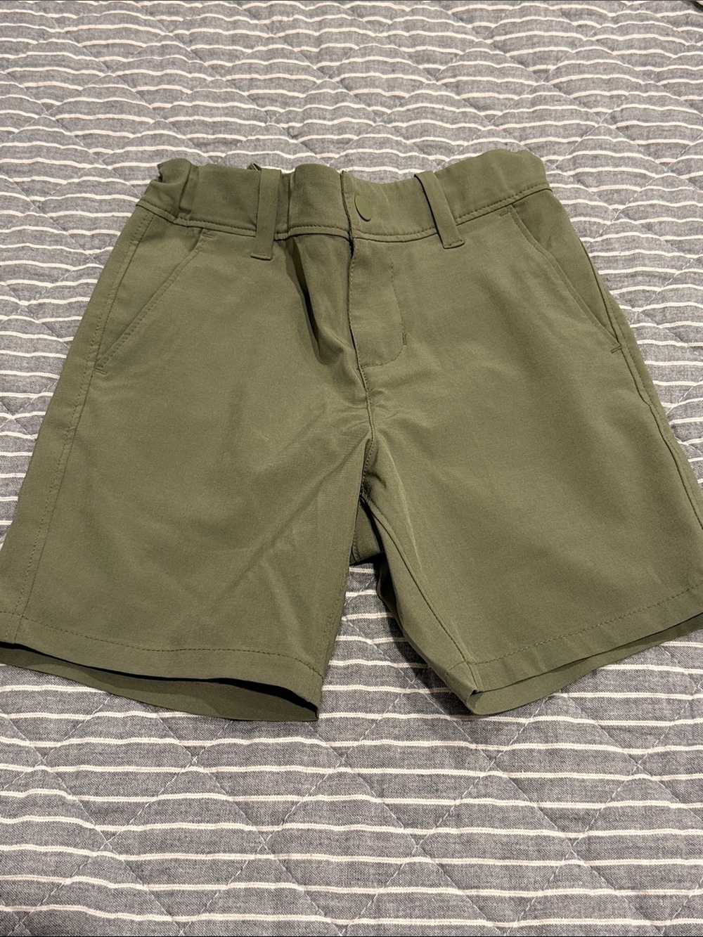 Janie and Jack Olive Green Quick Dry Shorts